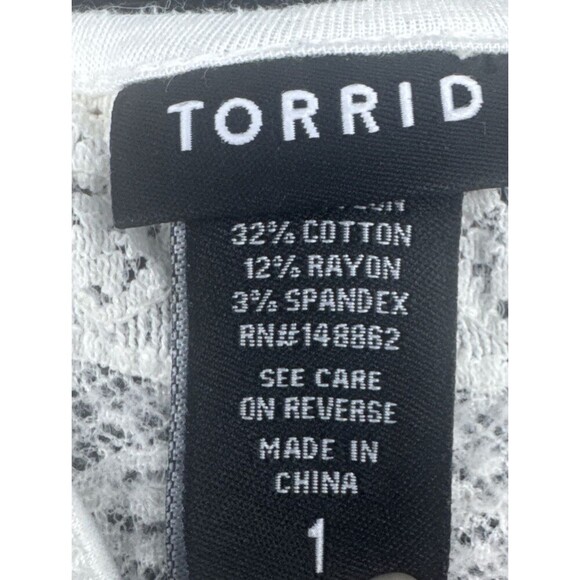 Torrid Women’s Cream Lace Tiered Babydoll Tank Top Sz 1X Cottage Core Fairy Boho - Picture 4 of 9